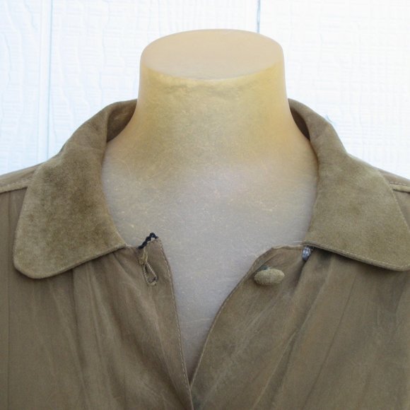 Marcello Soltan vintage olive blouse - Picture 5 of 9